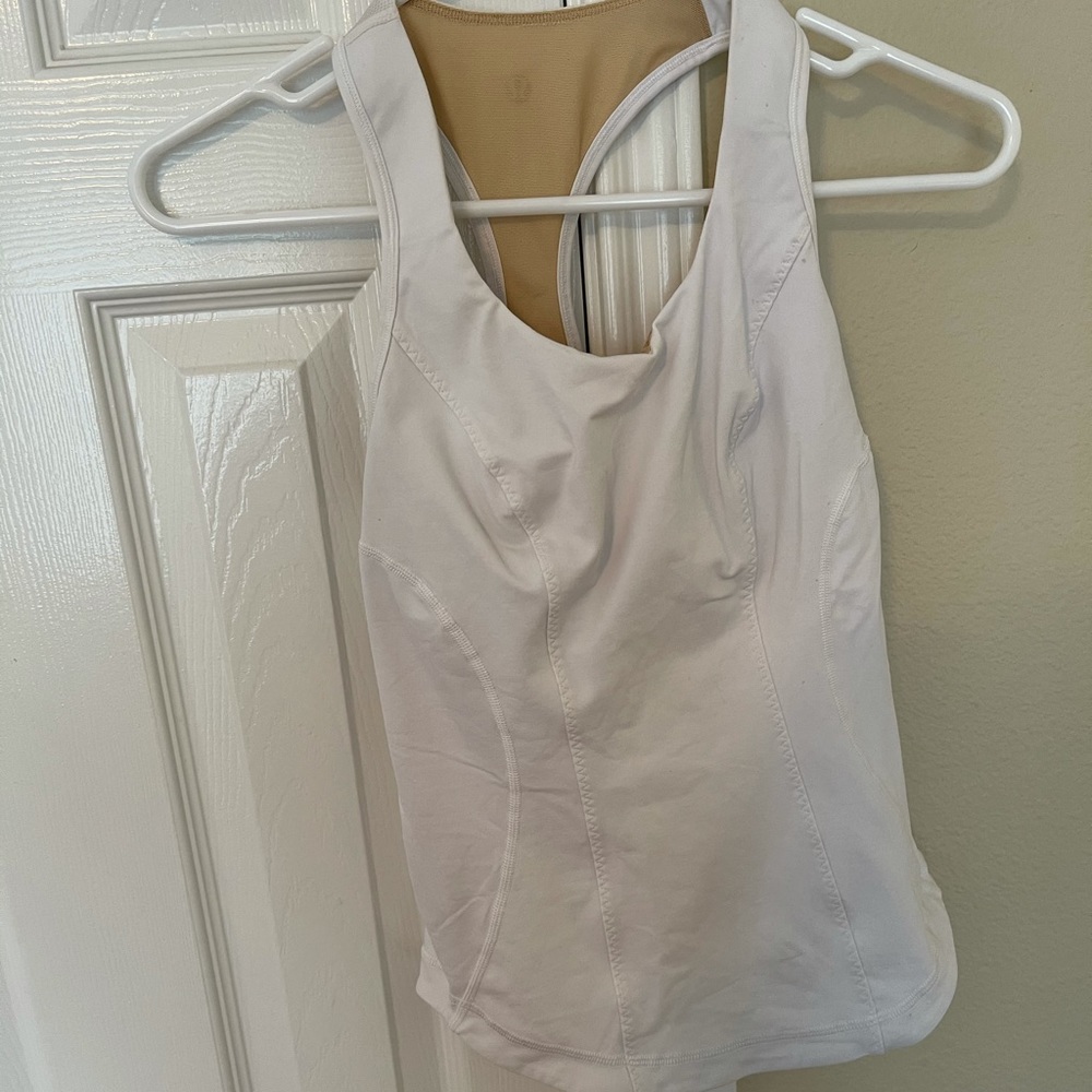 White Lulu Lemond Tank